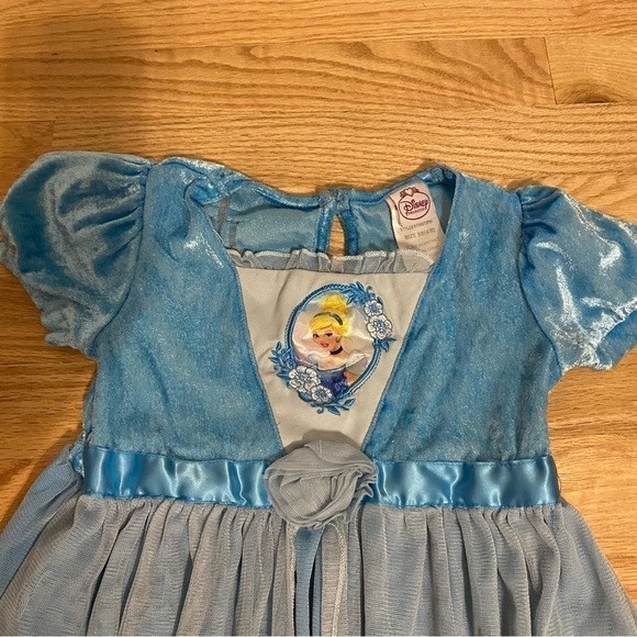 Disney Cinderella Dress Nightgown XS 4/5 Pajama Blue - Picture 3 of 7
